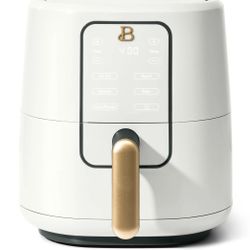 Beautiful 3 Qt Air Fryer with TurboCrisp Technology, White Icing by Drew Barrymore