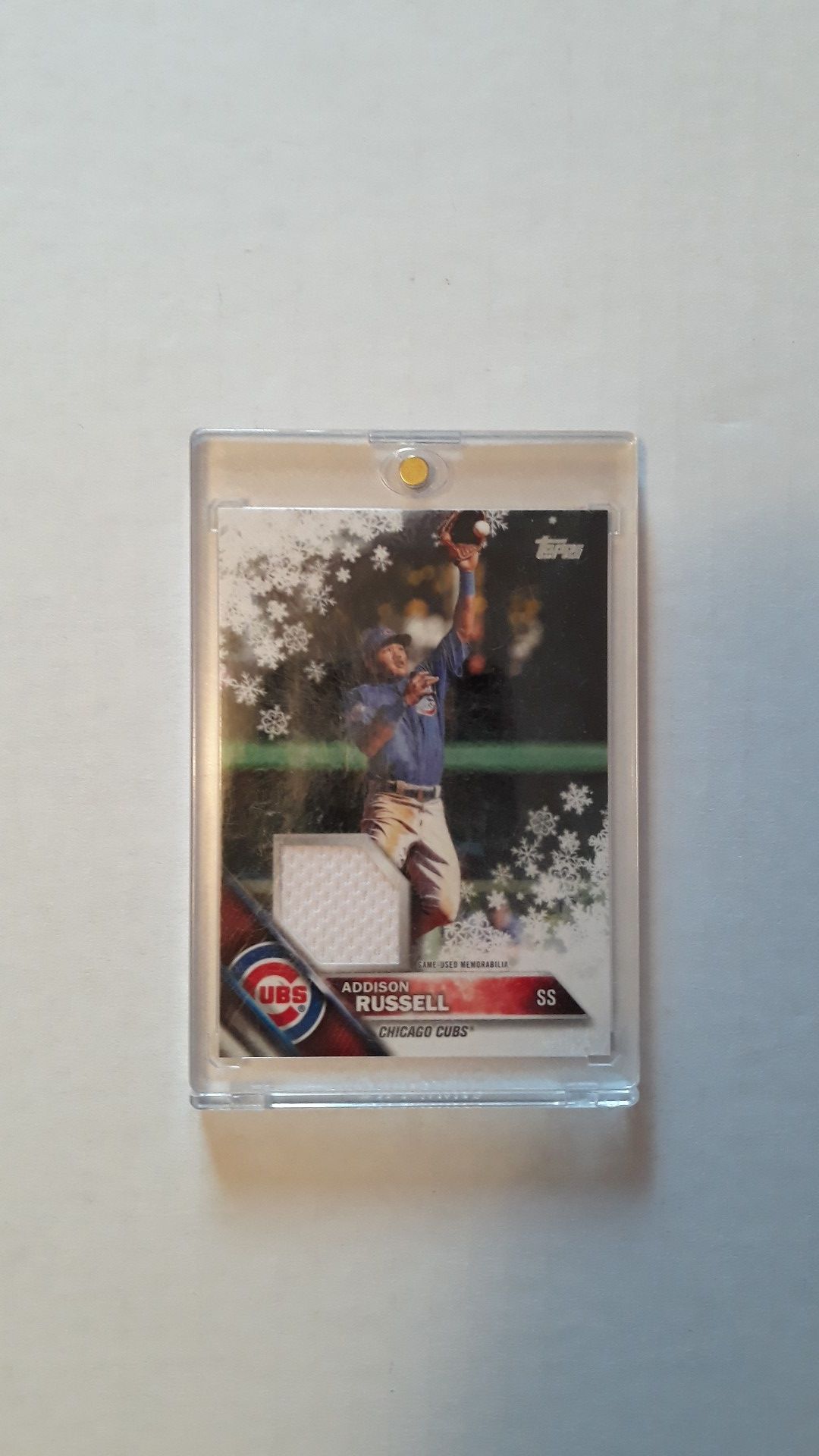 2016 Topps Holiday Wal-Mart Relic Addison Russell.