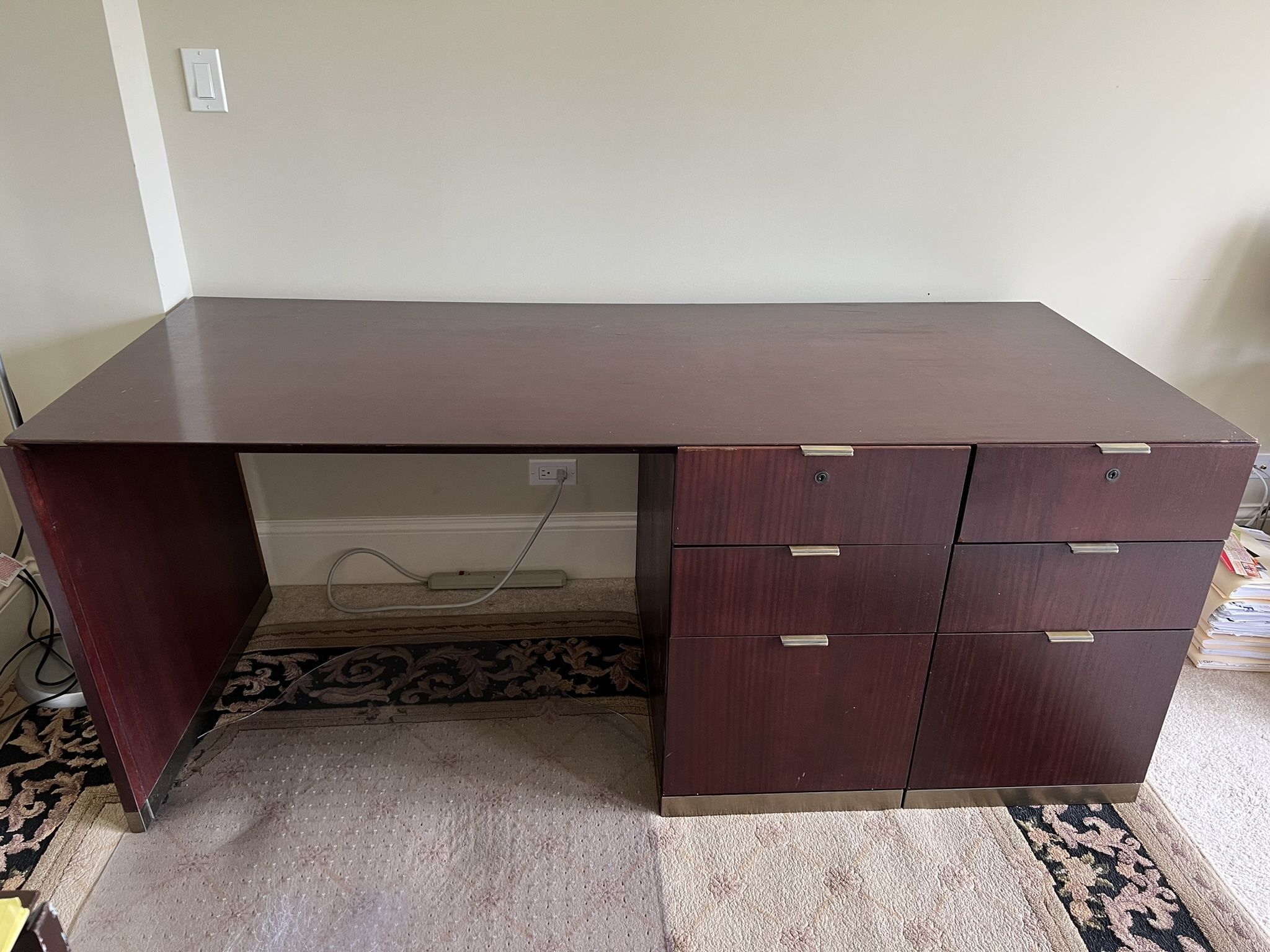 Wood Executive Desk Set