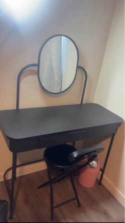 Black ikea dressing table