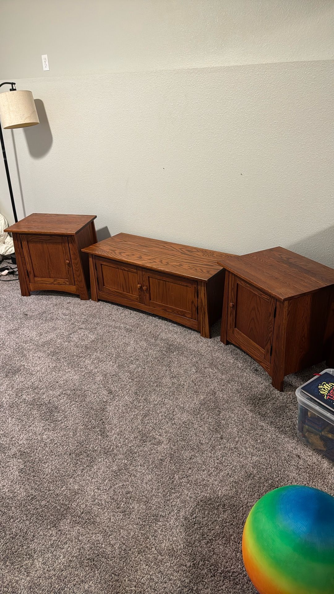 Tv Stand With Two End Tables