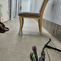Pair Of Animal Print Chair .