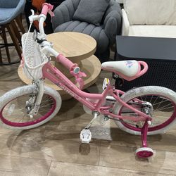 Girls Bike for Toddlers and Kids，18 Inch Kids Bike with Training Wheels & Basket, 20 24 Inch Girls Bicycle with Handbrake & Kickstand