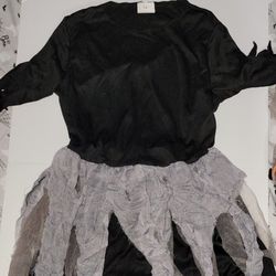 KID'S GRIM REAPER COSTUME Halloween Dark Cosplay Party Spooky Scary Dress Up Emo