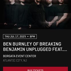 Breaking Benjamin Concert Ticket 