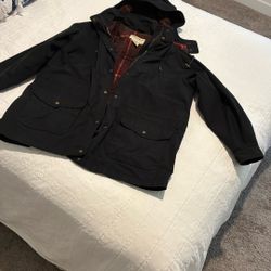 Eddie Bauer Women’s Large Black Jacket With Hood