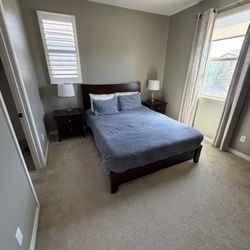 Modern Dark Wood Bedroom Set