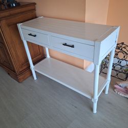 Shabby Chic Entry Console Table With 2 Drawers $20