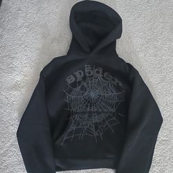 spider hoodie black   