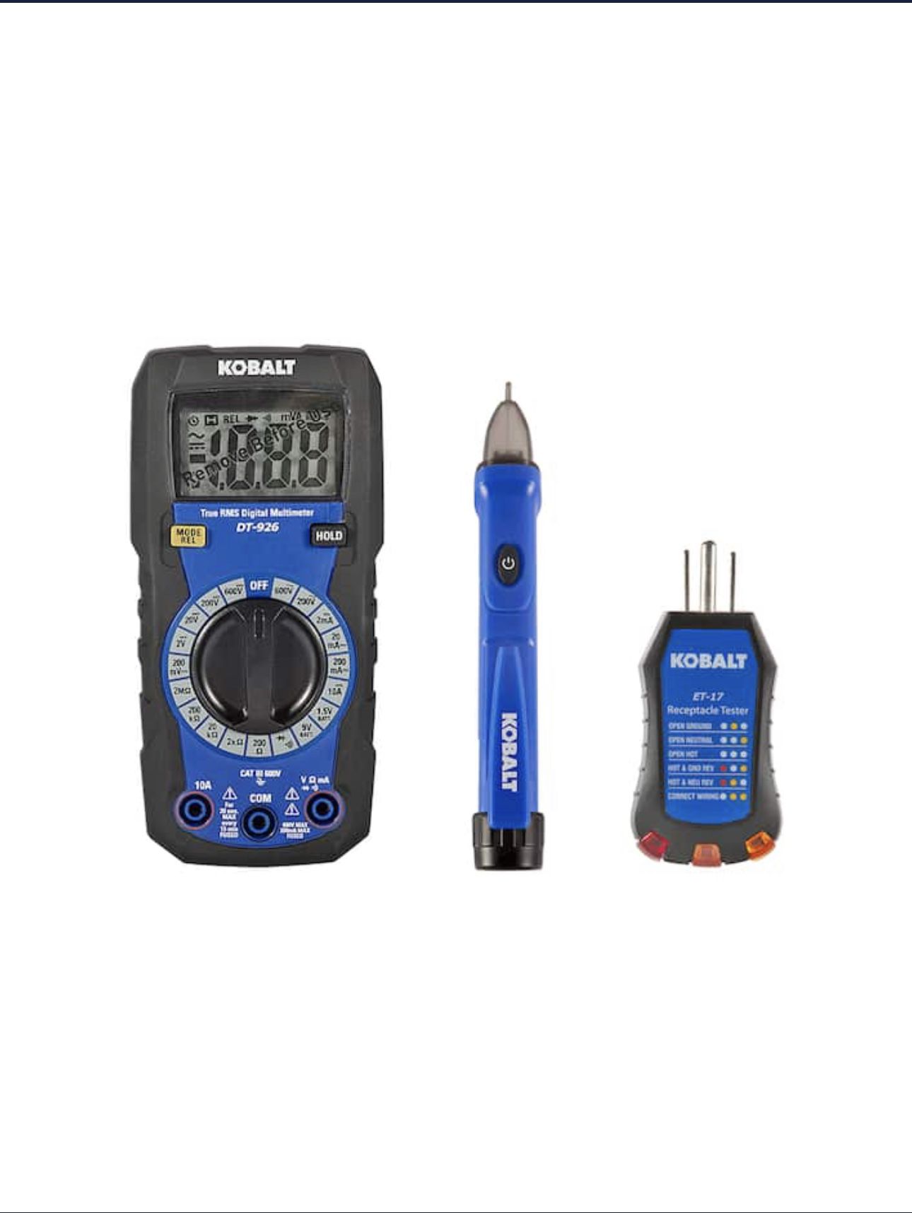 Kobalt Voltage Reader