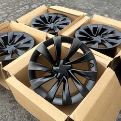 “20 Tesla Model Y Satin Black Rims/Wheels Exchange 