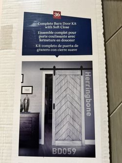 Renin Barn Door Herringbone Design 