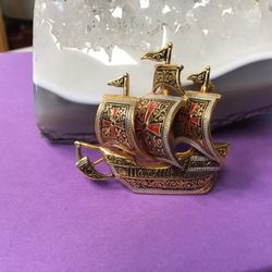 Damascene Brooch