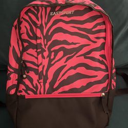 NEW Eastsport hot pink tiger striped Backpack