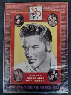 Elvis Presley "Keeping The Memory Alive" Tin Sign (New Sealed)