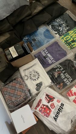 Clothing, belts, cologne