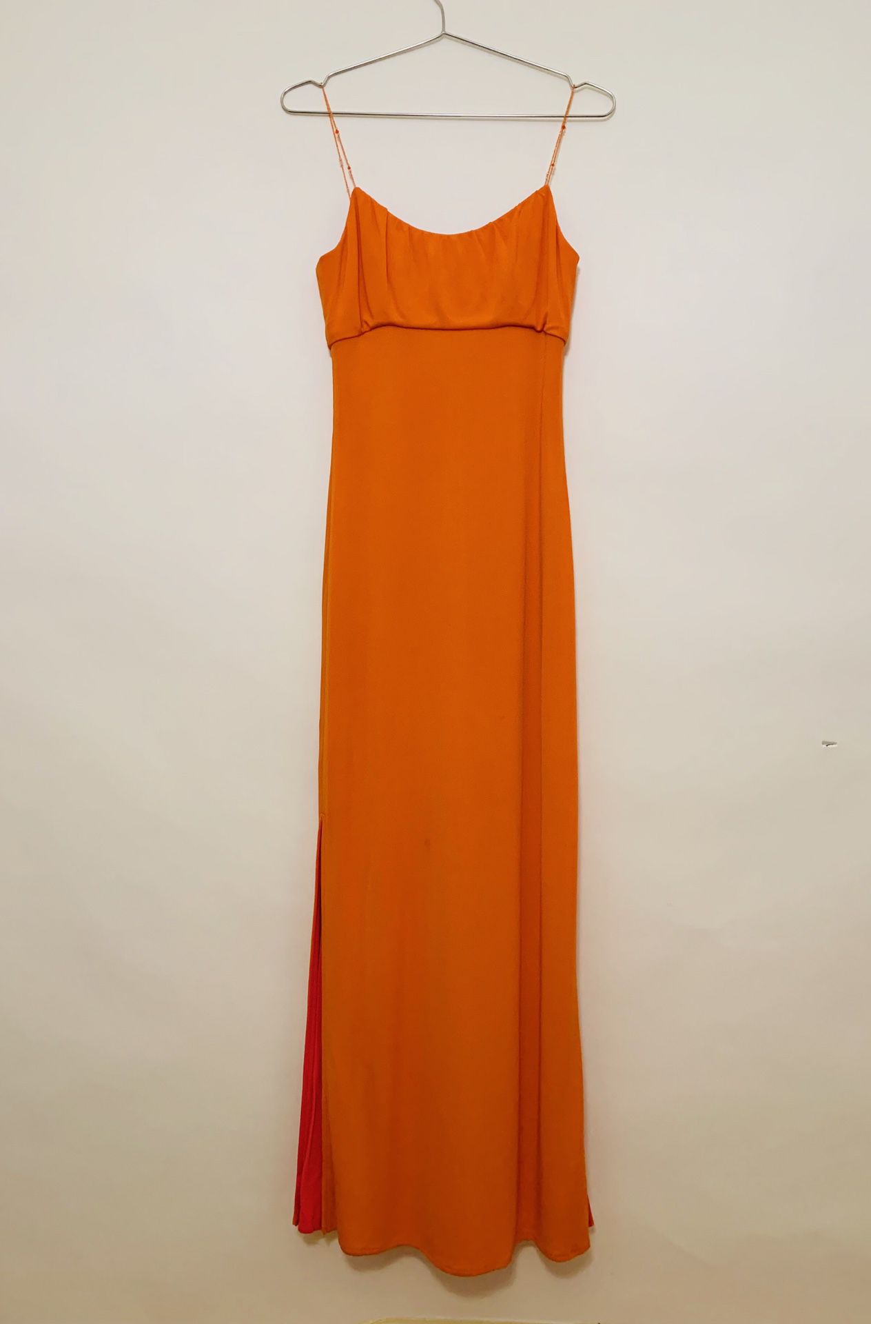 Kay Unger Petites | Orange Slip Dress | Women’s 2P