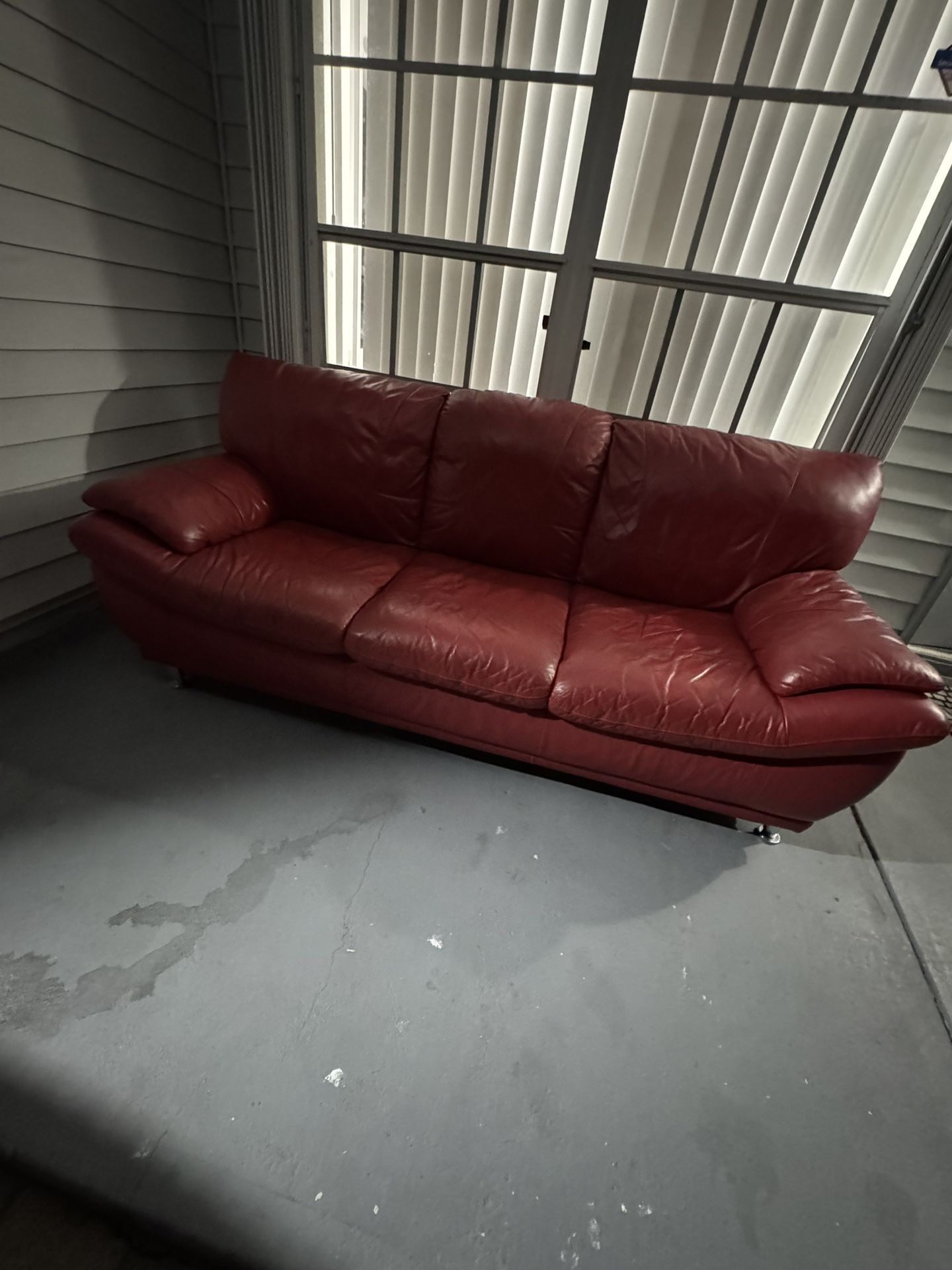 Leather Couch Set