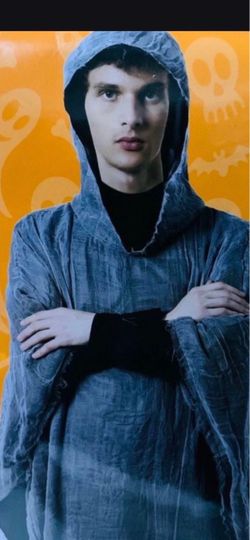 Halloween Hooded Gauze Cape Costume