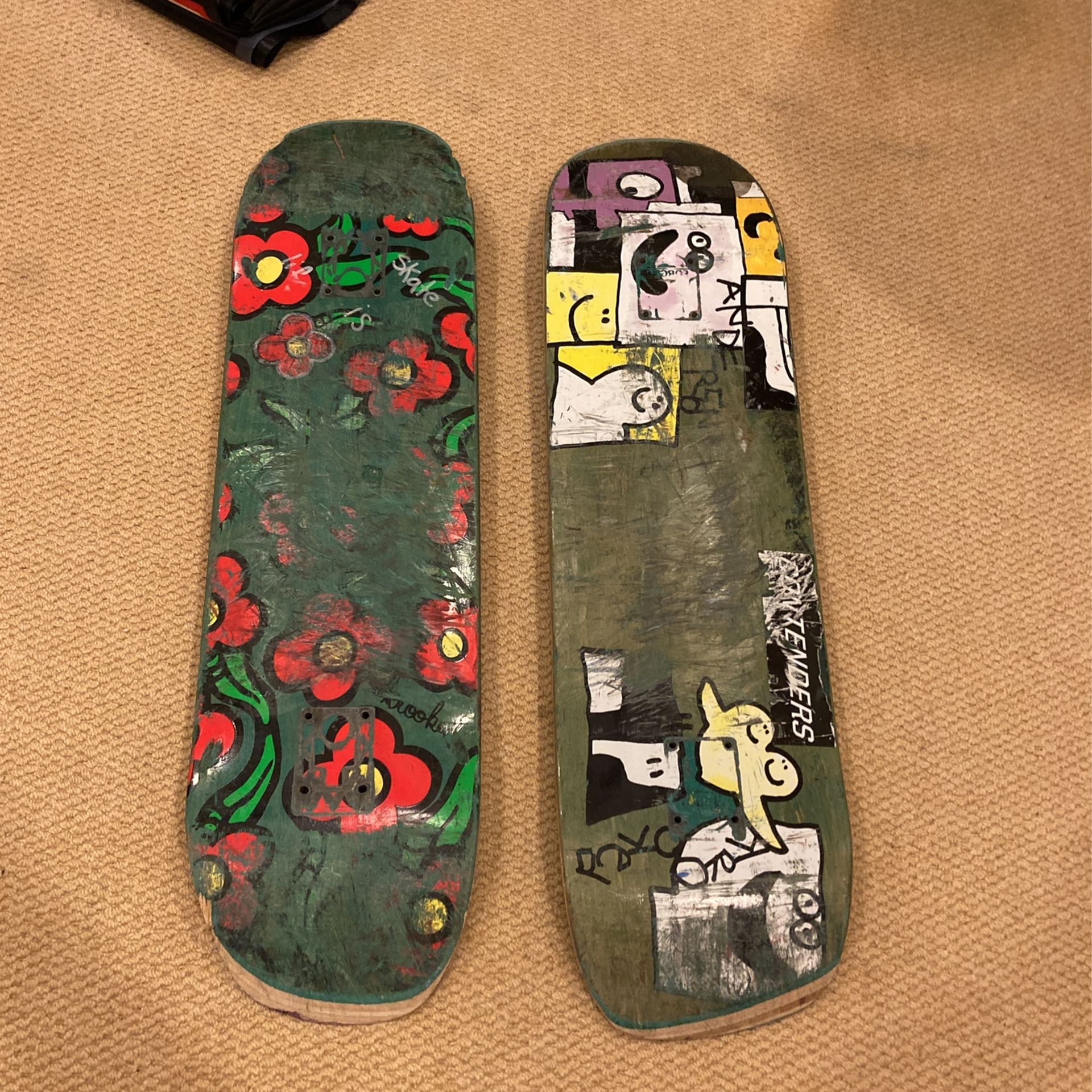 Used Krooked Skateboard Decks