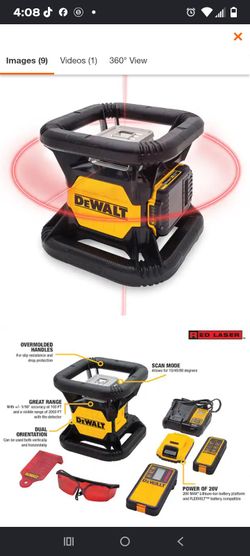 DEWALT 20V Rotary Laser Level Red