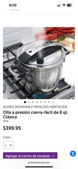 NEW Princess Heritage® 8 Qt Pressure Cooker #5818