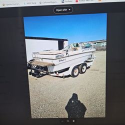 Wellcraft Boat With Dual Axle Trailer