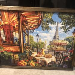 41x30” Completed And framed Puzzle