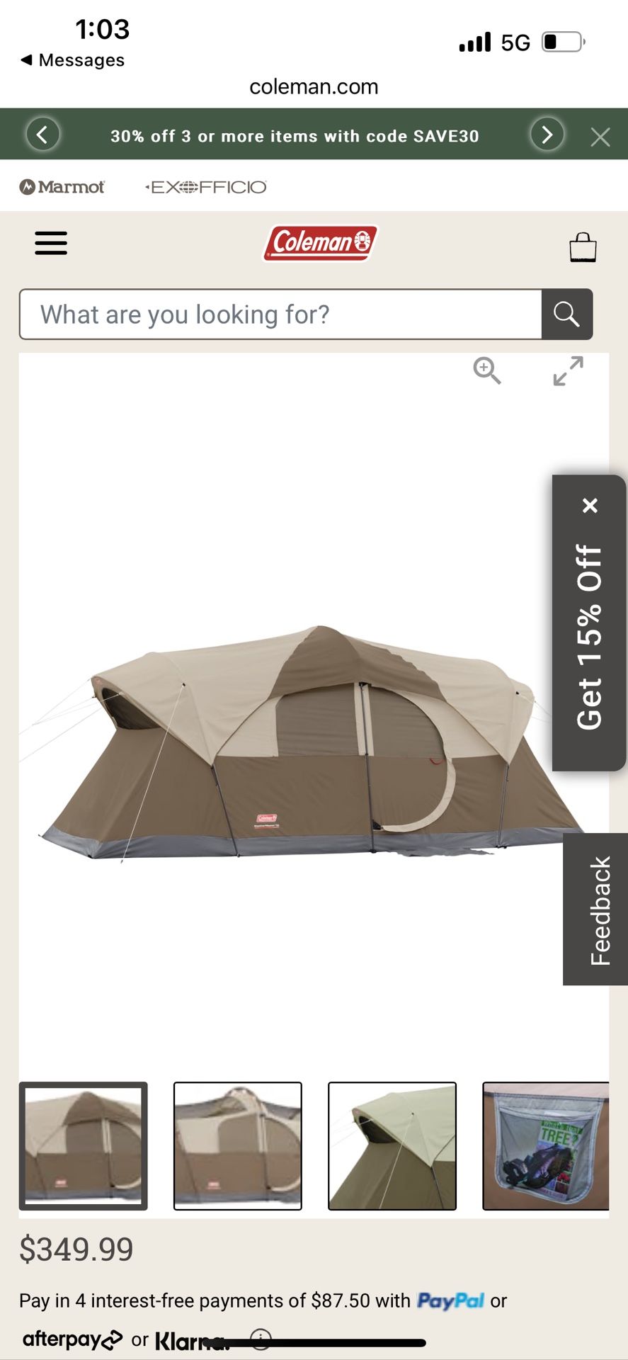 Coleman Two Room Weather Master Tent