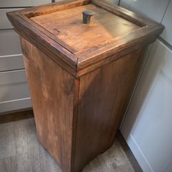 Garbage Bin  Rustic Homemade 