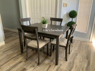 Beautiful gray kitchen table