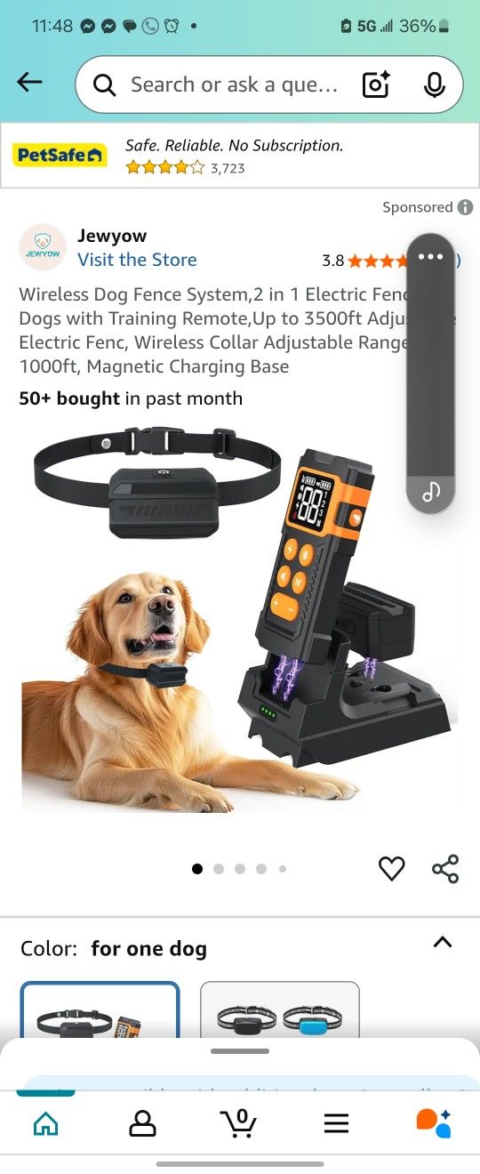 2in1 Wireless Dog Fence And Training Collar