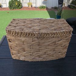 Wicker Storage Basket - Large Rectangular Size