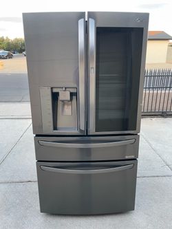 Refrigerator LG Stainless Steel black 4 door