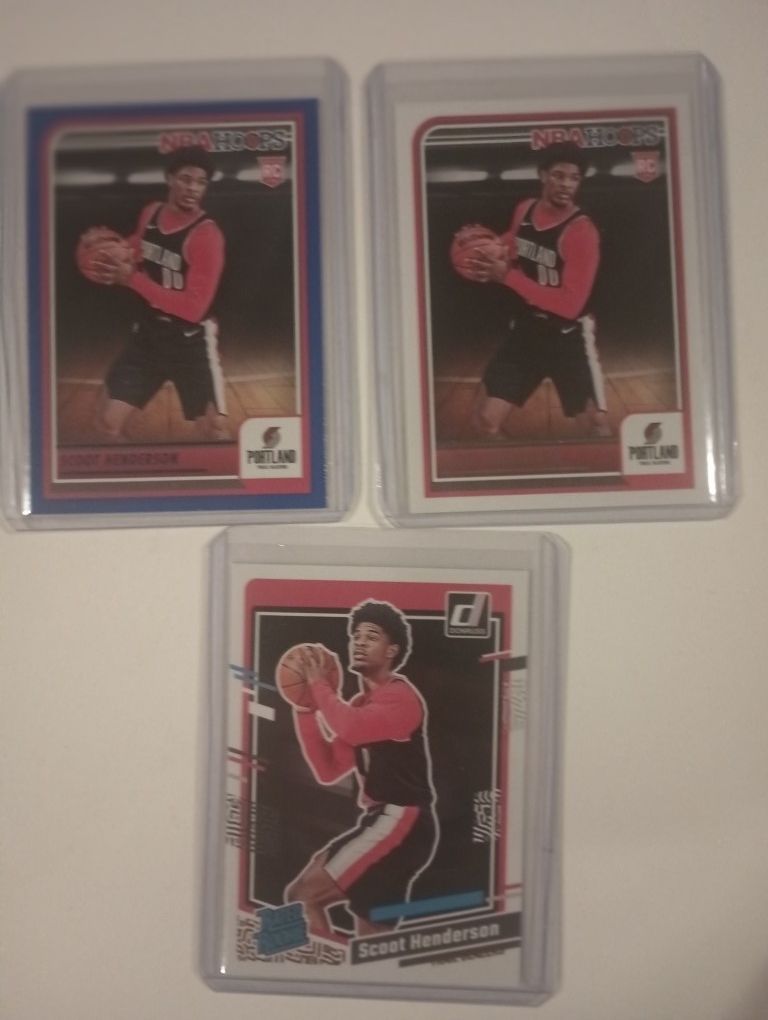2023-24 Lot Of 3 Basketball Rookie Cards