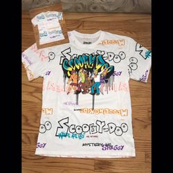 Scooby Doo All Over Print New T-Shirt Mens Medium Without Tags