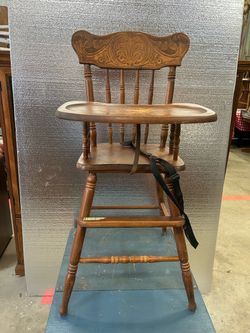 Wood high chair