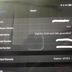 iPad 12.9 Inch M1 2021