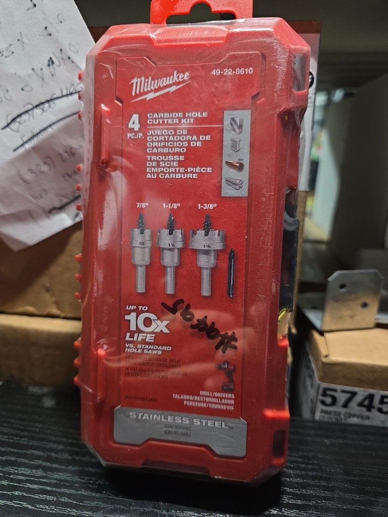 Milwaukee
Carbide Hole Cutter Kit (4-Piece)