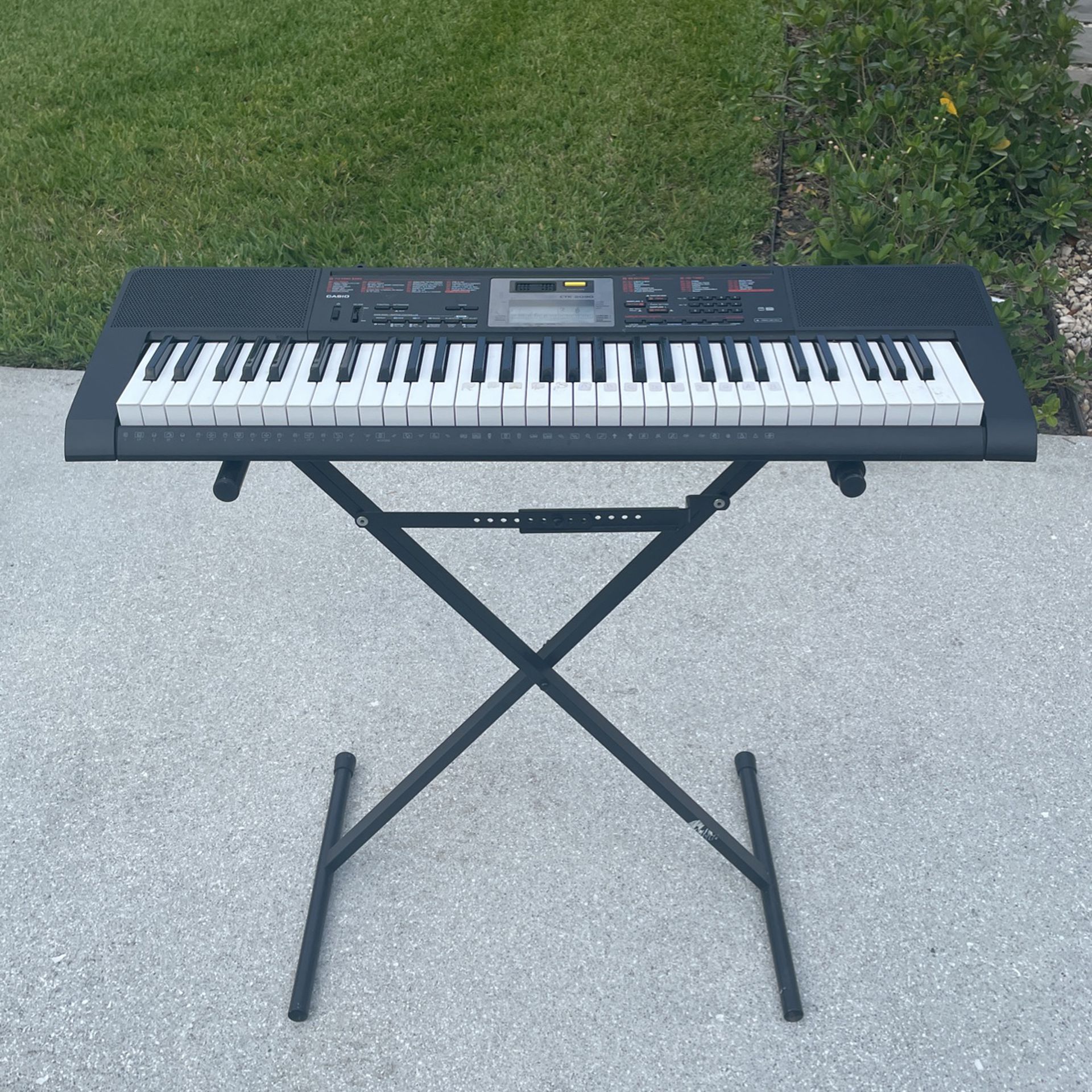 Casio Keyboard and Portable Stand