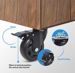 🛠️ Set of 4 Heavy Duty Swivel Caster Wheels (NEW IN BOX)
