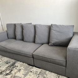 West Elm Dalton Sofa | Dark Grey