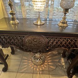 HIGH QUALITY SOLID WOOD ENTRY TABLE 