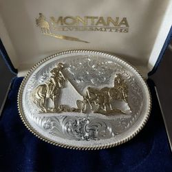 Montana silversmiths Men’s Belt Buckle 