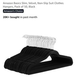 90 Velvet Slim Hangers. 