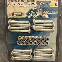 3/8 Pontiac rod bolts lock nuts 389-421 Cu In.