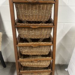 Wicker Storage Shelf 