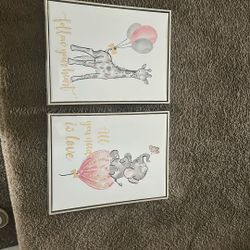 Baby Wall Pictures And Mirrors Never Used 