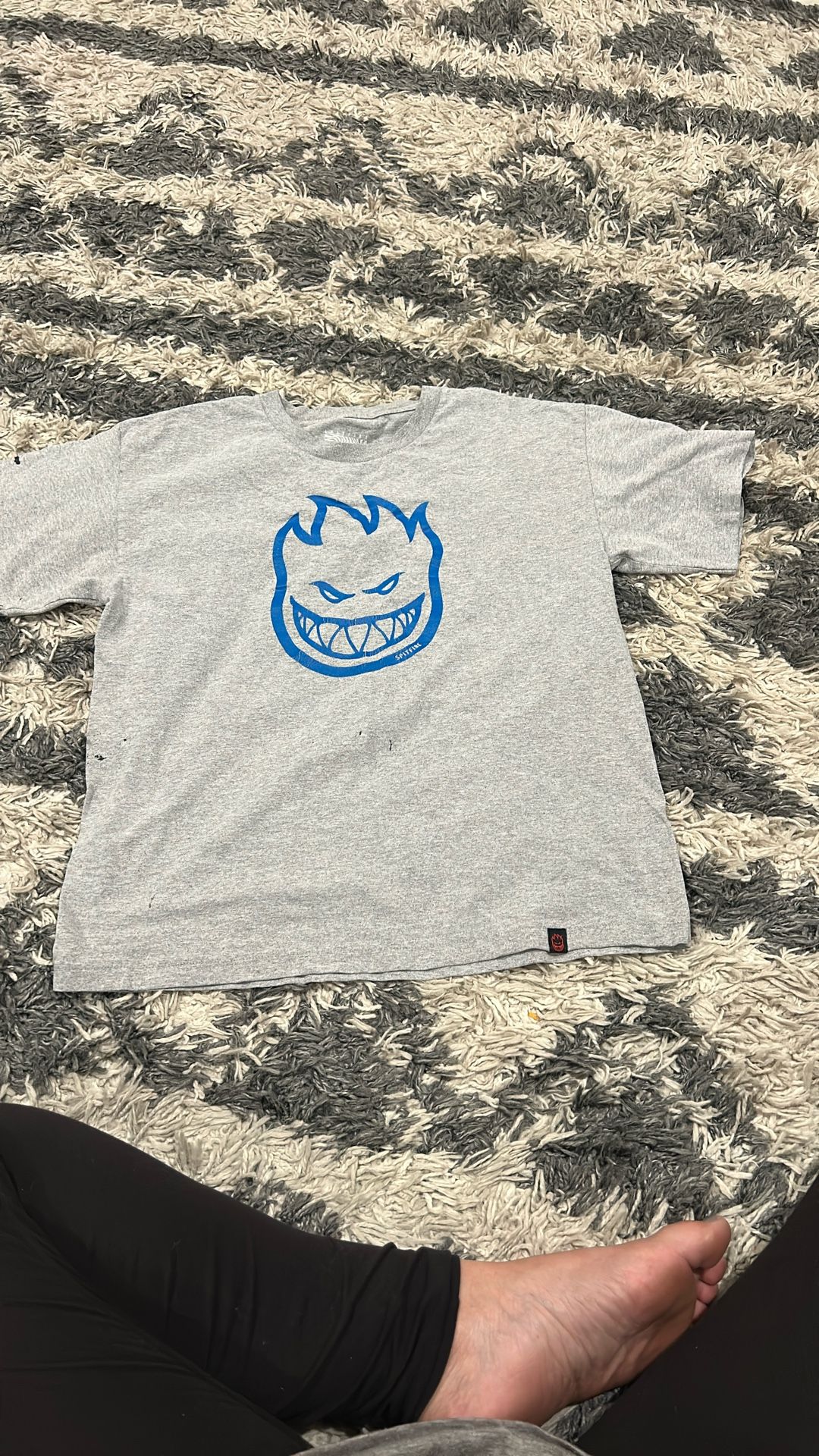 Spitfire Grey T-Shirt, Youth XL