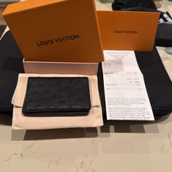 Louis Vuitton Black Ostrich Wallet